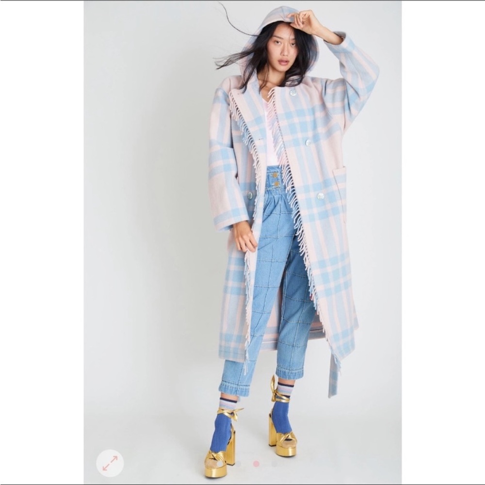LoveShackFancy Plaid Coat